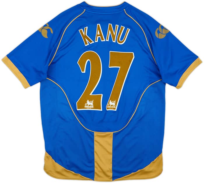 2008-09 Portsmouth Home Shirt Kanu #27 - 6/10 - (L)
