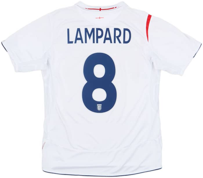 2005-07 England Home Shirt Lampard #8 - 5/10 - (M)