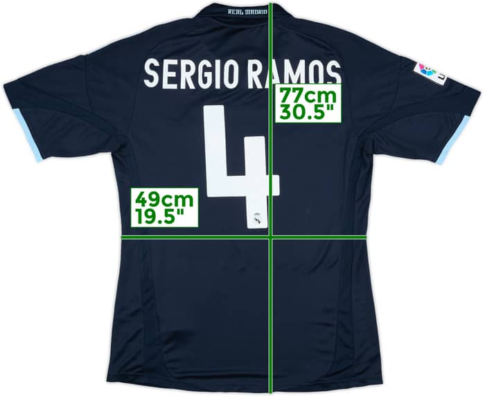 2009-10 Real Madrid Away Shirt Sergio Ramos #4 - 5/10 - (M)
