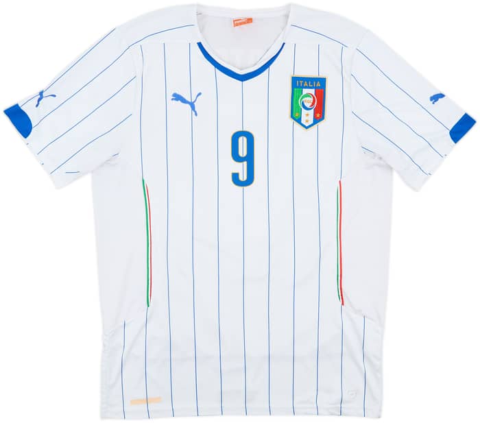 2014-15 Italy Away Shirt Balotelli #9 - 9/10 - (XL)