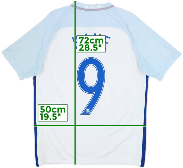 2016-17 England Home Shirt Kane #9 - 6/10 - (M)