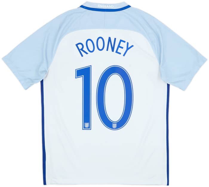 2016-17 England Home Shirt Rooney #10 - 6/10 - (M)