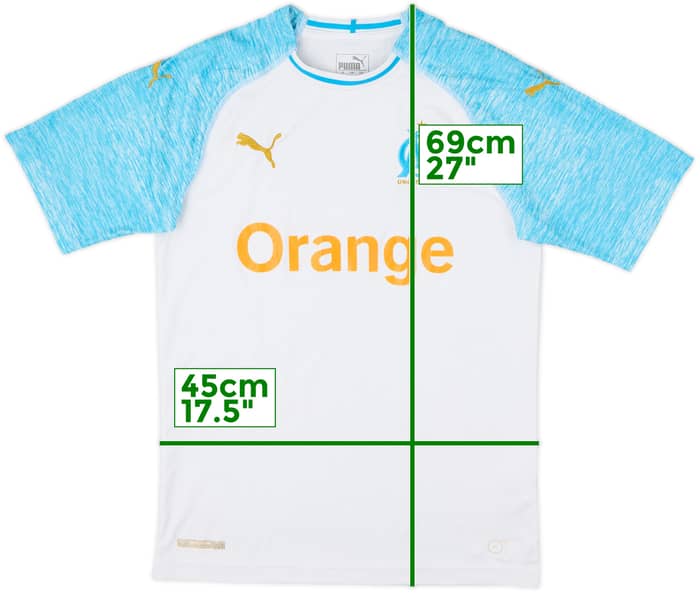 2018-19 Olympique Marseille Home Shirt - 7/10 - (S)