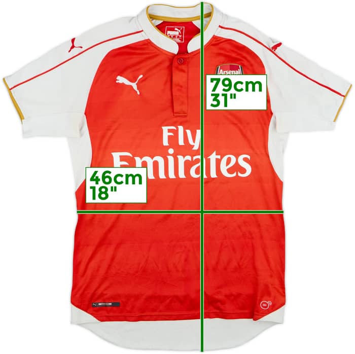 2015-16 Arsenal Home Shirt #2 - 5/10 - (S)