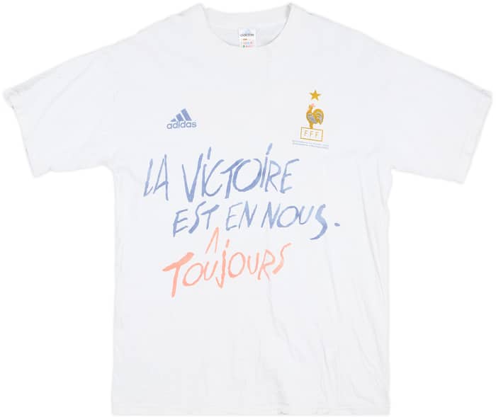 1998-00 France adidas Graphic Tee - 7/10 - (S)