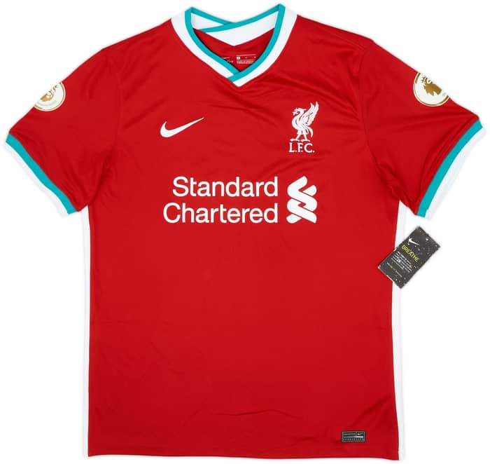 2020-21 Liverpool Home Shirt Champions #19-20 (L)