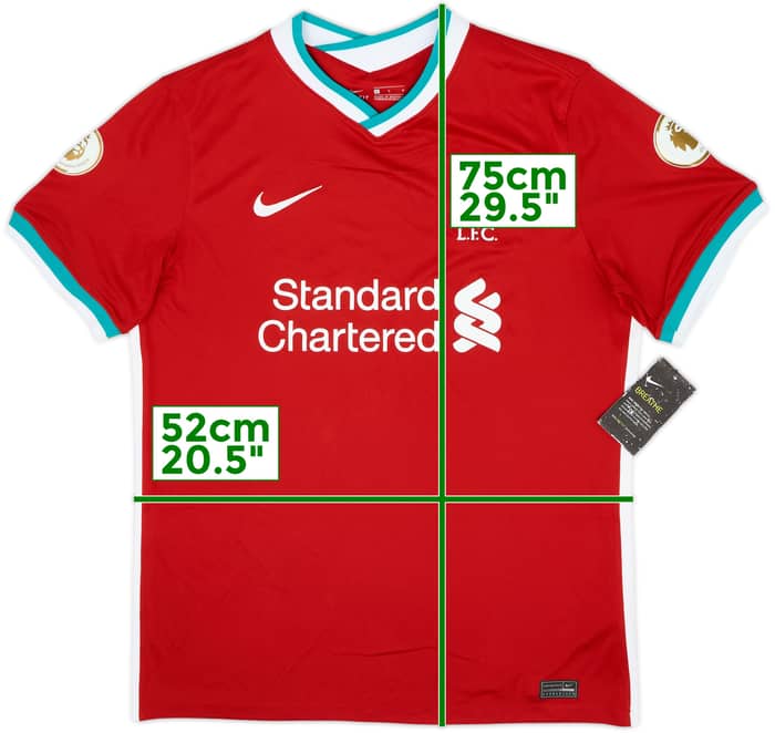 2020-21 Liverpool Home Shirt Champions #19-20 (L)