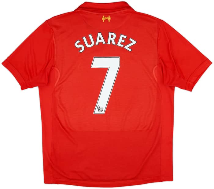 2012-13 Liverpool Home Shirt Suarez #7 - 7/10 - (M)