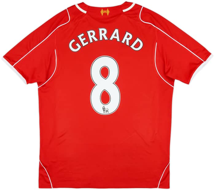 2014-15 Liverpool Home Shirt Gerrard #8 - 6/10 - (M)