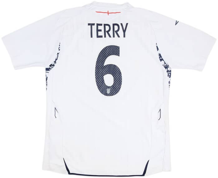 2007-09 England Home Shirt Terry #6 - 4/10 - (L)