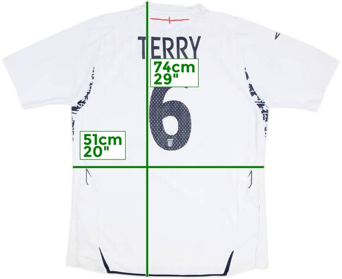 2007-09 England Home Shirt Terry #6 - 4/10 - (L)