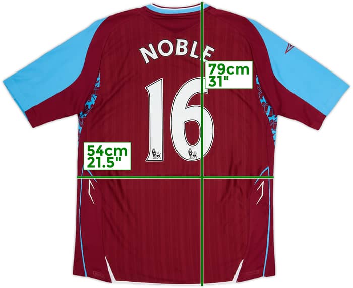 2007-08 West Ham Home Shirt Noble #16 - 8/10 - (L)