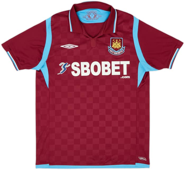2009-10 West Ham Home Shirt Noble #16 - 9/10 - (S)