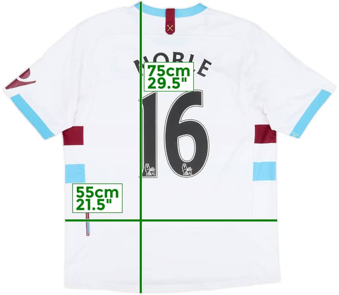 2010-12 West Ham Away Shirt Noble #16 - 5/10 - (L)