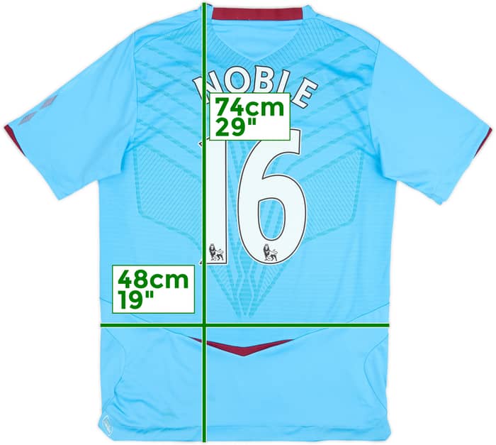 2008-09 West Ham Away Shirt Noble #16 - 10/10 - (S)