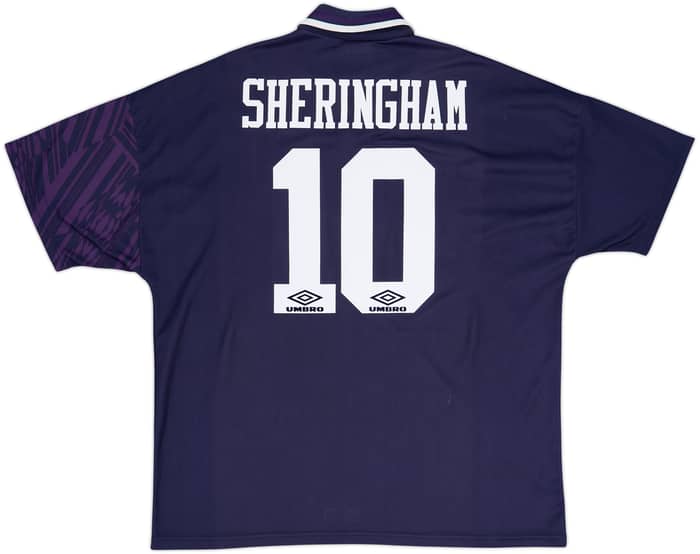 1994-95 Tottenham Away Shirt Sheringham #10 - 8/10 - (XXL)
