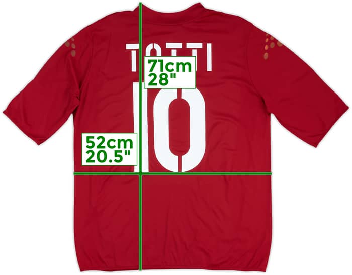 2003-04 Roma Home Shirt Totti #10 - 6/10 - (XL)