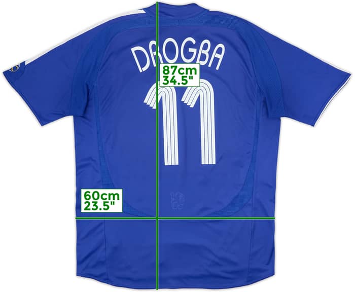 2006-08 Chelsea Camiseta Local Drogba #11 - 6/10 - (XL)