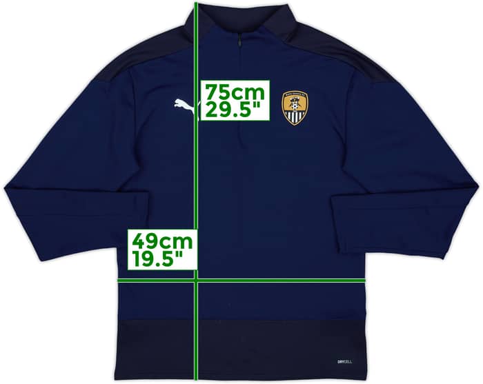 2019-20 Notts County Puma 1/4 Zip Drill Top - 8/10 - (M)