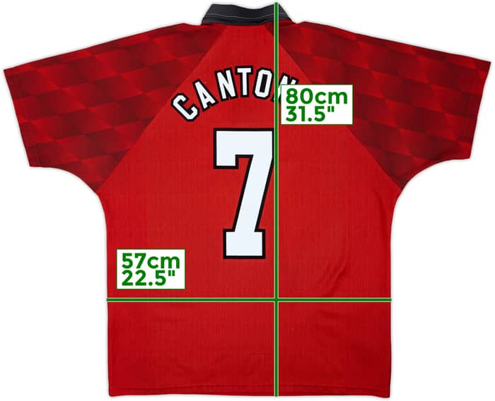 1996-98 Manchester United Camiseta Local Cantona #7 - 8/10 - (L)