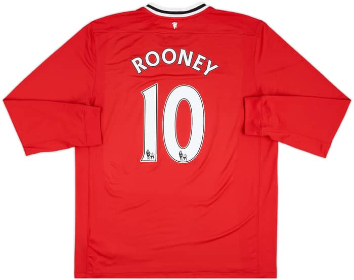 2011-12 Manchester United Home L/S Shirt - 8/10 - (XL)