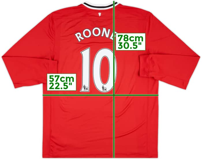 2011-12 Manchester United Home L/S Shirt - 8/10 - (XL)