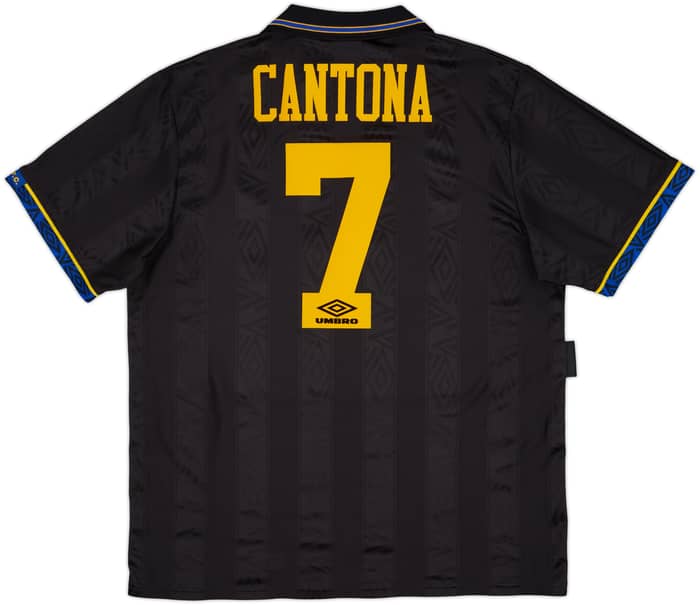 1993-95 Manchester United Away Shirt Cantona #7 - 8/10 - (XL)