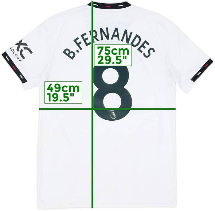 2022-23 Manchester United Away Shirt B.Fernandes #8 - 7/10 - (M)
