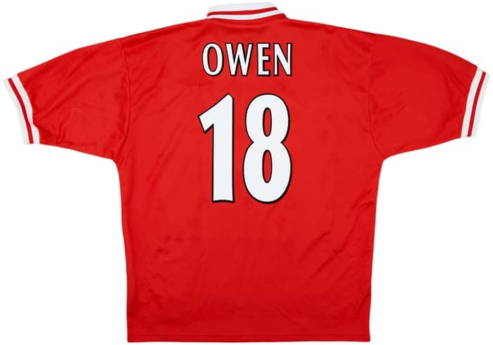 Camiseta de local del Liverpool 1996-98 Owen #18 - 6/10 - (L)