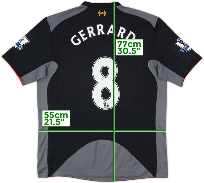 2012-13 Liverpool Away Shirt Gerrard #8 - 5/10 - (L)