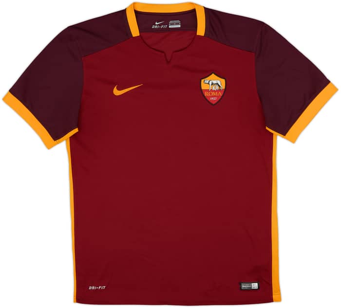 2015-16 Roma Home Shirt Dzeko #9 - 9/10 - (M)