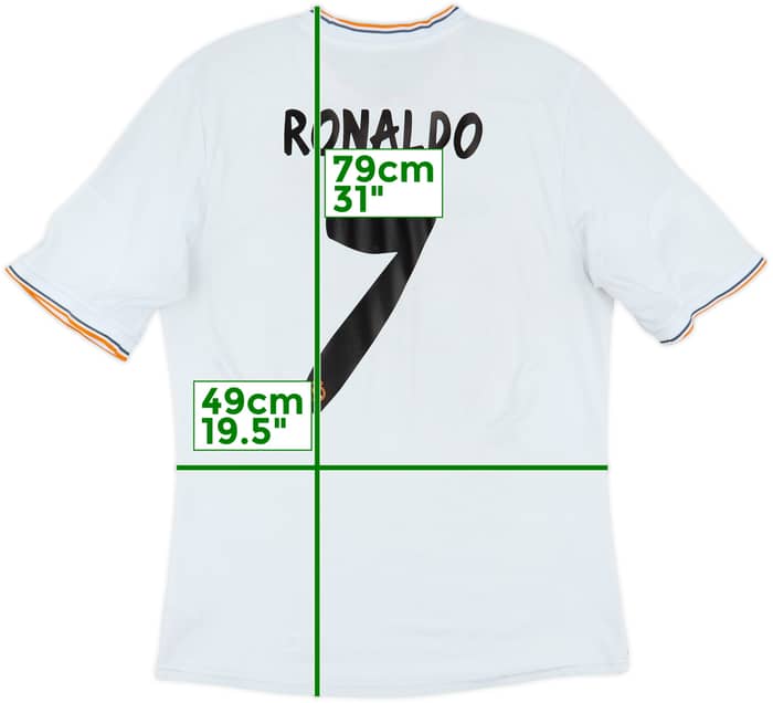 2013-14 Real Madrid Home Shirt Ronaldo #7 - 6/10 - (L)