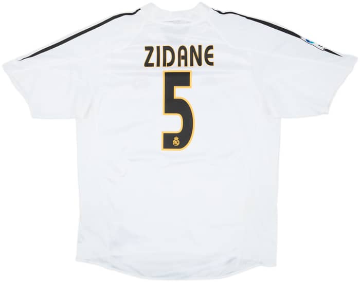2004-05 Real Madrid Home Shirt Zidane #5 - 8/10 - (L)