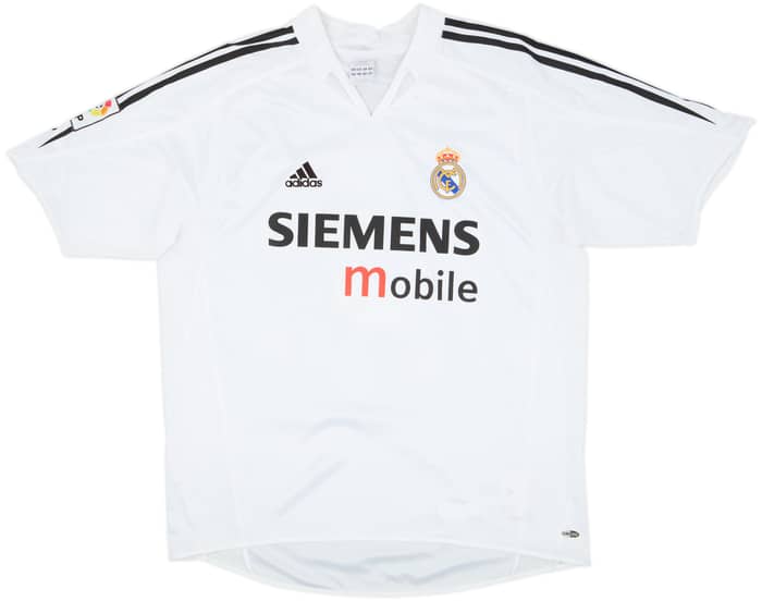 2004-05 Real Madrid Home Shirt Zidane #5 - 8/10 - (L)