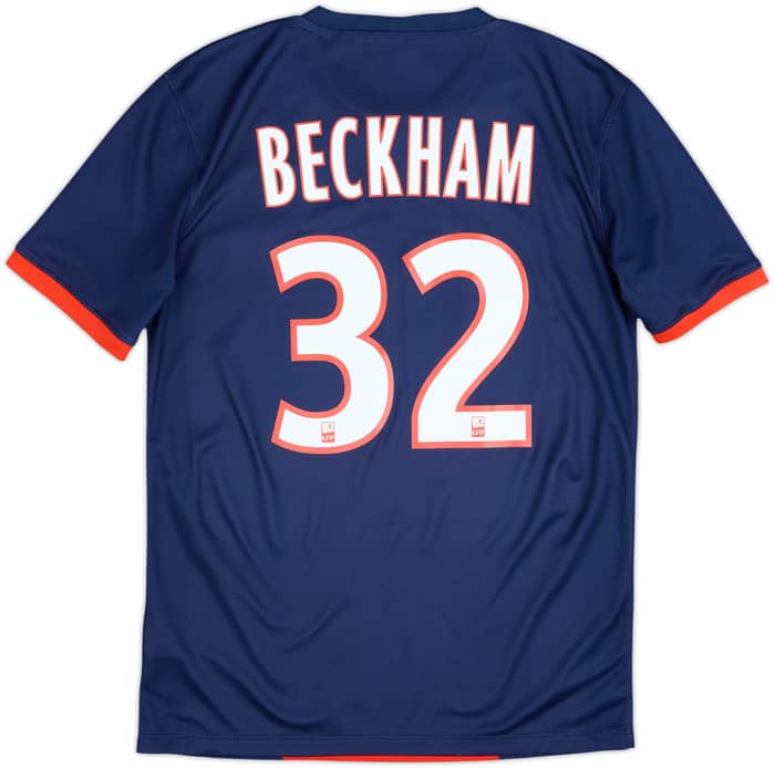2013-14 Paris Saint-Germain Home Shirt Beckham #32 - 8/10 - (S)