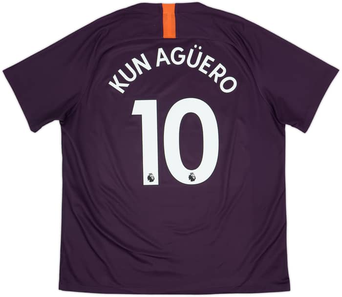 2018-19 Manchester City Third Shirt Kun Aguero #10 - 8/10 - (XL)