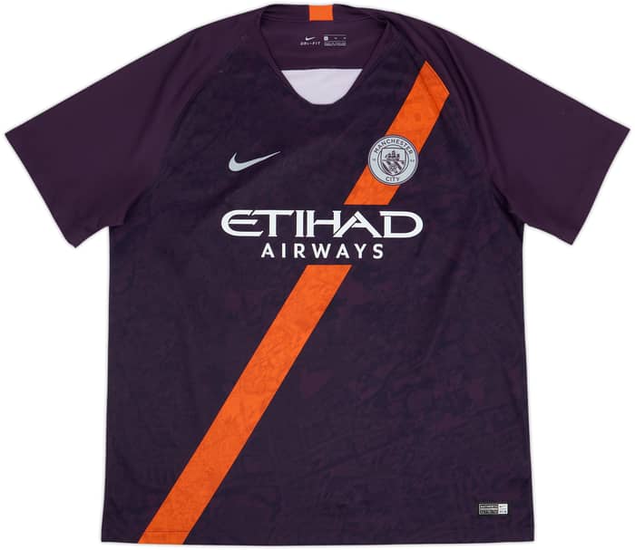 2018-19 Manchester City Third Shirt Kun Aguero #10 - 8/10 - (XL)