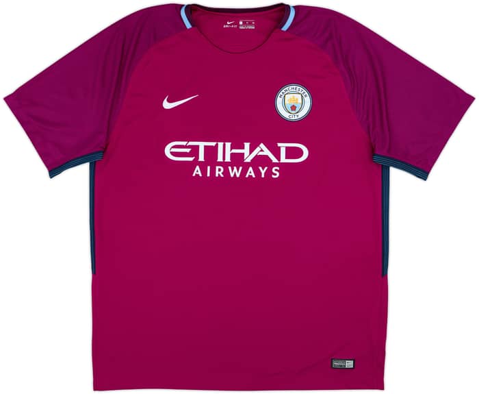 2017-18 Manchester City Visitante Camiseta Kun Aguero #10 - 9/10 - (XL)