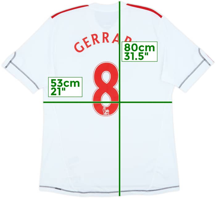 2009-10 Liverpool Third Shirt Gerrard #8 - 8/10 - (L)