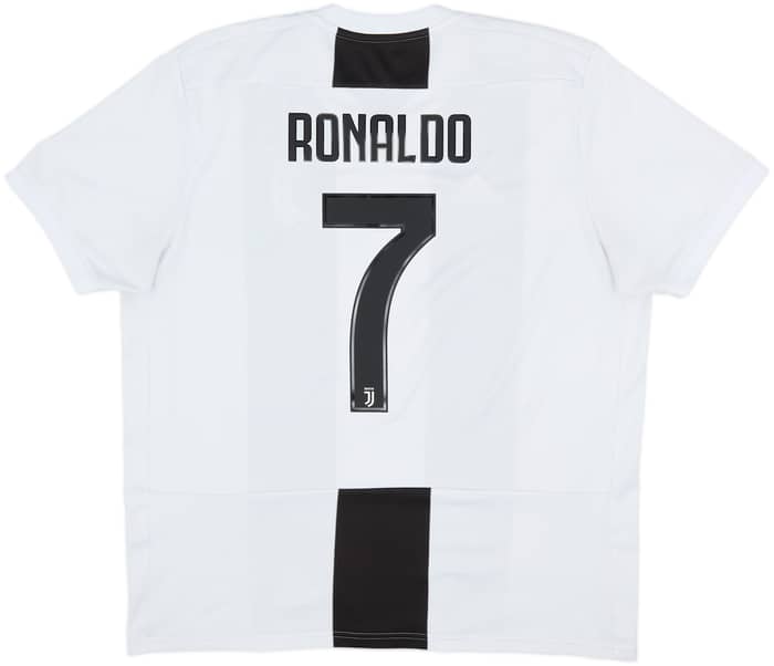 2018-19 Juventus Home Shirt Ronaldo #7 - 8/10 - (XL)