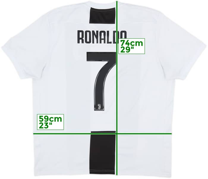 2018-19 Juventus Home Shirt Ronaldo #7 - 8/10 - (XL)