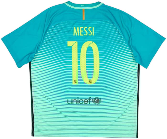 2016-17 Barcelona Third Shirt Messi #10 - 6/10 - (XXL)