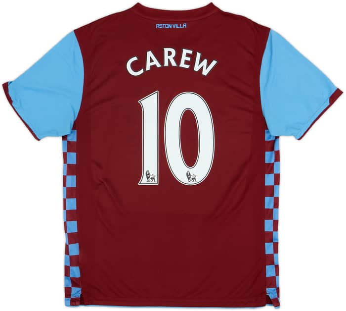2010-11 Aston Villa Home Shirt Carew #10 - 6/10 - (L)