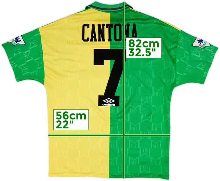 1992-94 Manchester United Third Shirt Cantona #7 - 6/10 - (XL)