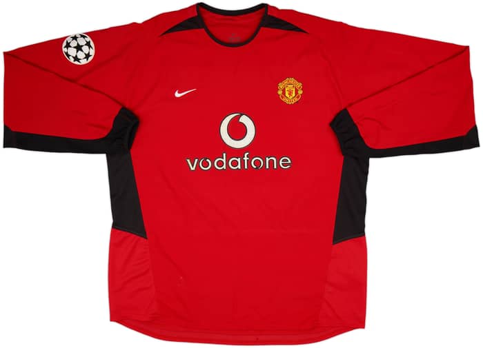 2002-04 Manchester United Home L/S Shirt Ronaldo #7 - 7/10 - (XXL)