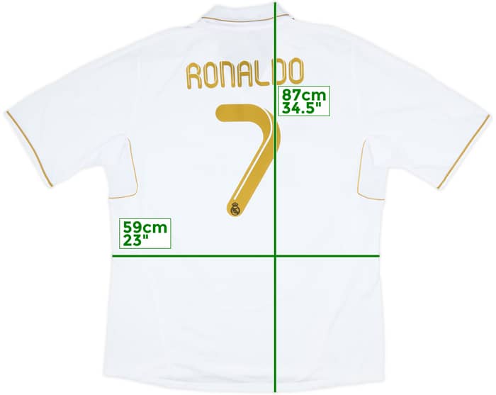 2011-12 Real Madrid Home Shirt Ronaldo #7 - 7/10 - (XXL)