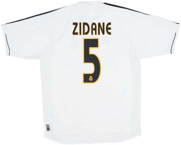 2003-04 Real Madrid Home Shirt Zidane #5 - 8/10 - (S)