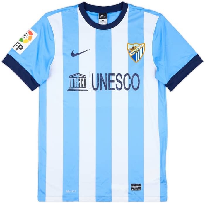 2013-14 Malaga Home Shirt Ivan #9 - 5/10 - (S)