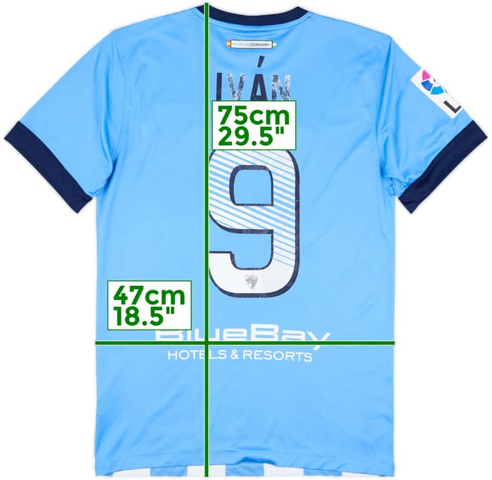 2013-14 Malaga Home Shirt Ivan #9 - 5/10 - (S)