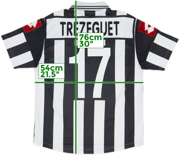 2001-02 Juventus Home Shirt Trezeguet #17 - 6/10 - (M)